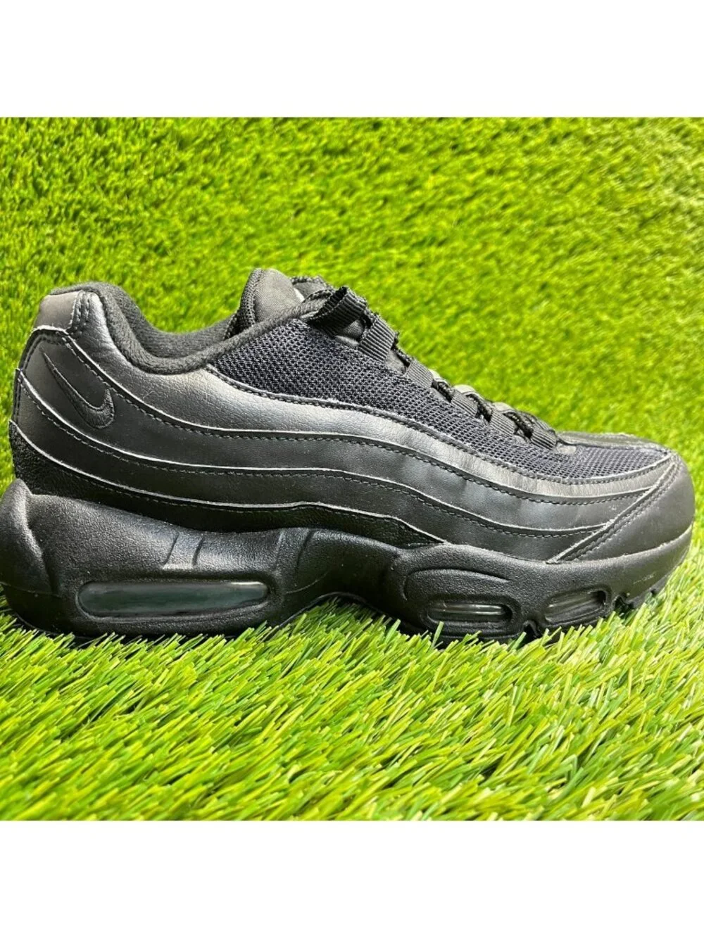 Nike Air Max 95 Recraft Boys Size 6.5Y Black Athletic Running Shoes Sneakers